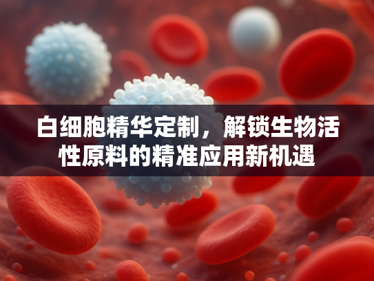 白细胞精华定制，解锁生物活性原料的精准应用新机遇