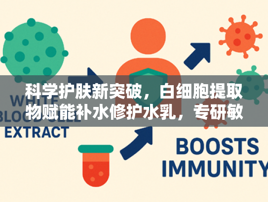 科学护肤新突破，白细胞提取物赋能补水修护水乳，专研敏感肌健康屏障