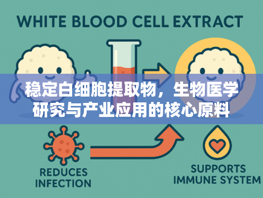 稳定白细胞提取物，生物医学研究与产业应用的核心原料