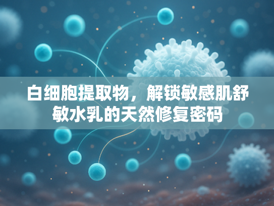 白细胞提取物，解锁敏感肌舒敏水乳的天然修复密码