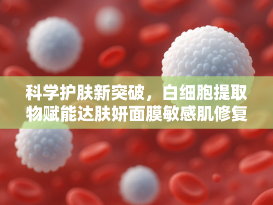 科学护肤新突破，白细胞提取物赋能达肤妍面膜敏感肌修复新方案