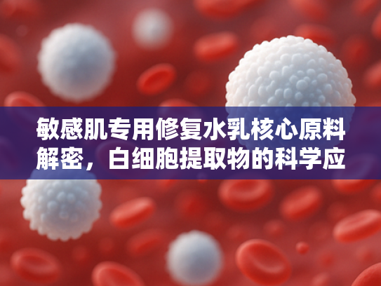 敏感肌专用修复水乳核心原料解密，白细胞提取物的科学应用与批发优势