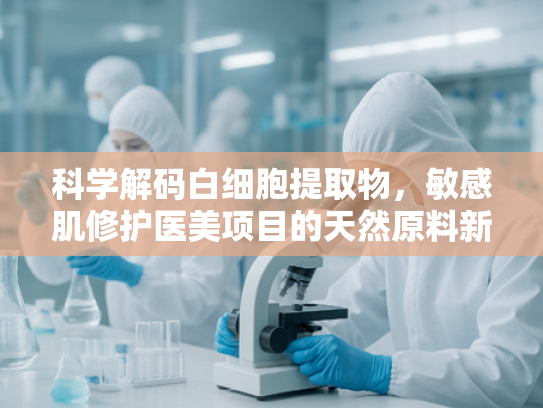 科学解码白细胞提取物，敏感肌修护医美项目的天然原料新突破