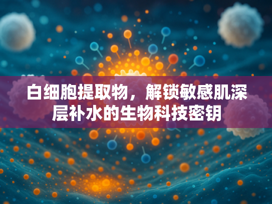 白细胞提取物，解锁敏感肌深层补水的生物科技密钥