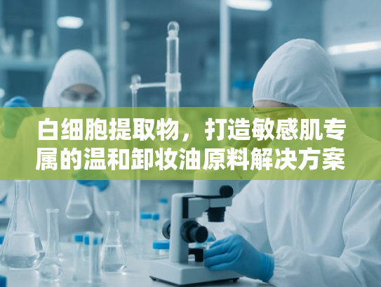 白细胞提取物，打造敏感肌专属的温和卸妆油原料解决方案