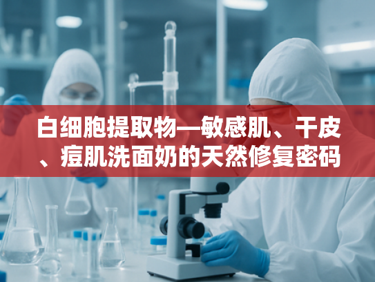 白细胞提取物—敏感肌、干皮、痘肌洗面奶的天然修复密码