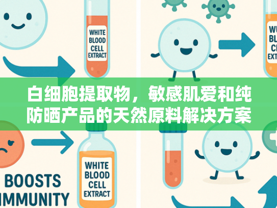 白细胞提取物，敏感肌爱和纯防晒产品的天然原料解决方案