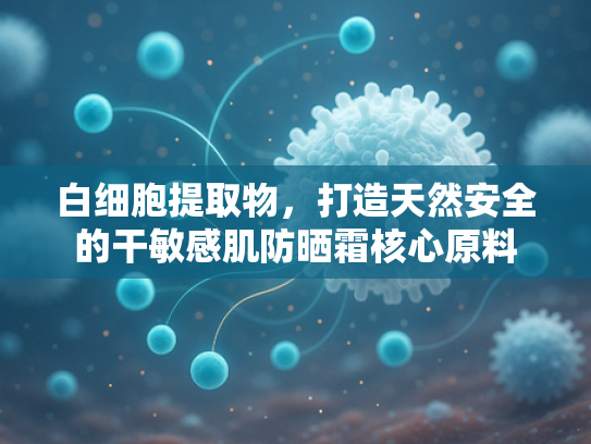 白细胞提取物，打造天然安全的干敏感肌防晒霜核心原料