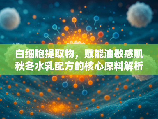 白细胞提取物，赋能油敏感肌秋冬水乳配方的核心原料解析