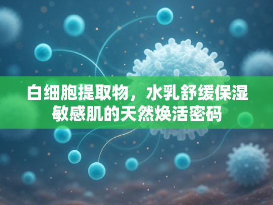 白细胞提取物，水乳舒缓保湿敏感肌的天然焕活密码