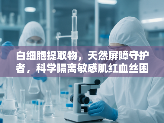 白细胞提取物，天然屏障守护者，科学隔离敏感肌红血丝困扰