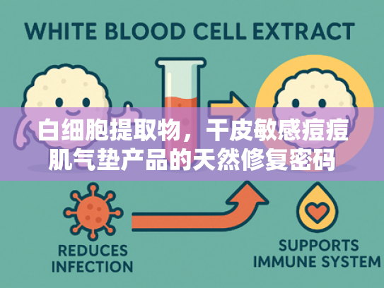 白细胞提取物，干皮敏感痘痘肌气垫产品的天然修复密码