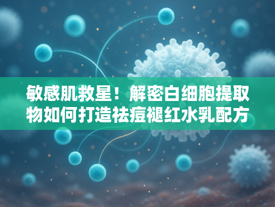 敏感肌救星！解密白细胞提取物如何打造祛痘褪红水乳配方