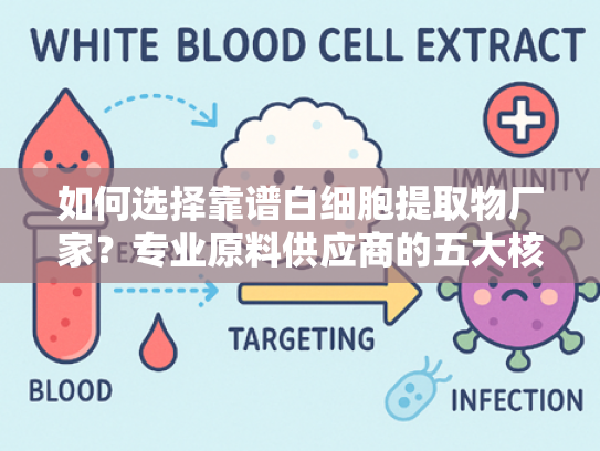 如何选择靠谱白细胞提取物厂家？专业原料供应商的五大核心优势