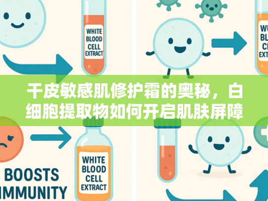 干皮敏感肌修护霜的奥秘，白细胞提取物如何开启肌肤屏障再生时代
