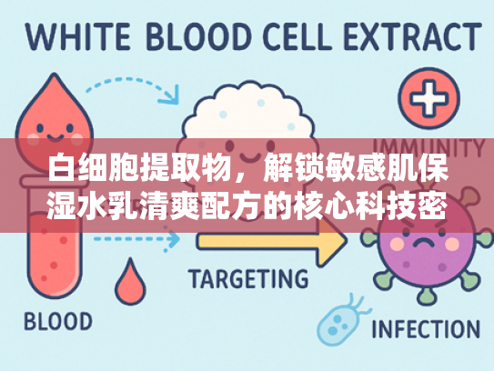 白细胞提取物，解锁敏感肌保湿水乳清爽配方的核心科技密码