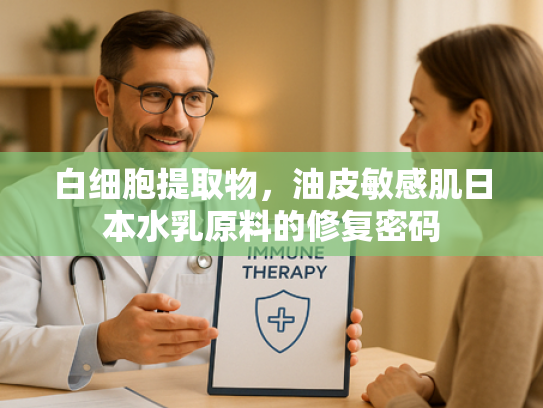 白细胞提取物，油皮敏感肌日本水乳原料的修复密码