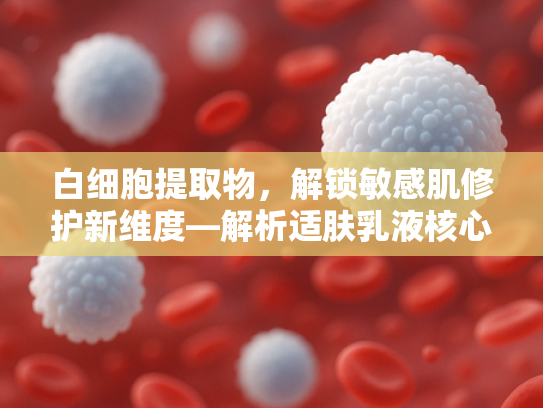 白细胞提取物，解锁敏感肌修护新维度—解析适肤乳液核心原料的科技奥秘