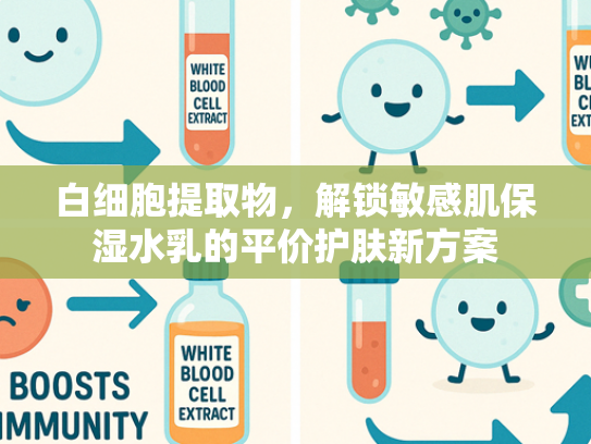 白细胞提取物，解锁敏感肌保湿水乳的平价护肤新方案