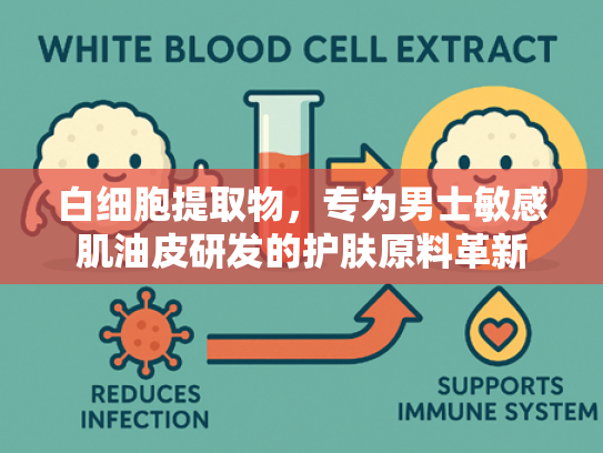 白细胞提取物，专为男士敏感肌油皮研发的护肤原料革新