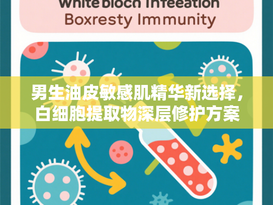 男生油皮敏感肌精华新选择，白细胞提取物深层修护方案