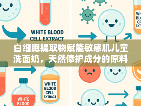 白细胞提取物赋能敏感肌儿童洗面奶，天然修护成分的原料应用解析