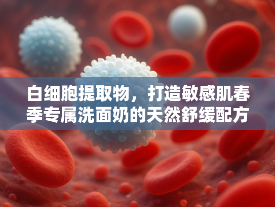白细胞提取物，打造敏感肌春季专属洗面奶的天然舒缓配方