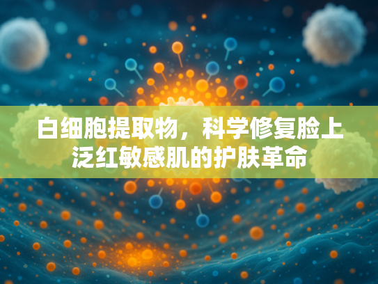 白细胞提取物，科学修复脸上泛红敏感肌的护肤革命