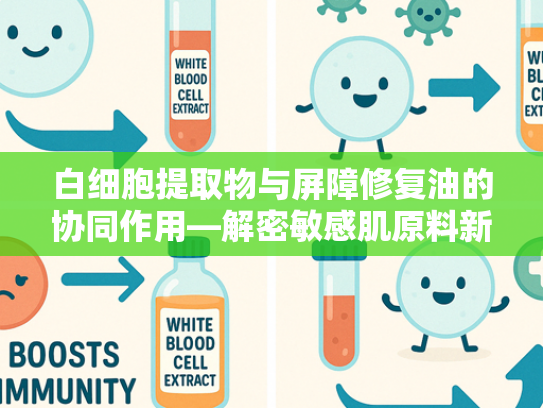 白细胞提取物与屏障修复油的协同作用—解密敏感肌原料新趋势