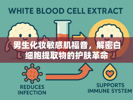男生化妆敏感肌福音，解密白细胞提取物的护肤革命