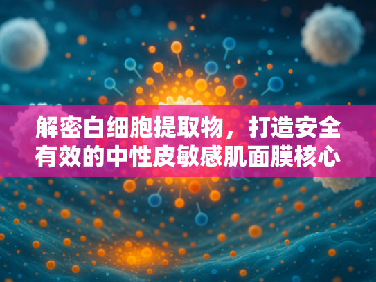 解密白细胞提取物，打造安全有效的中性皮敏感肌面膜核心成分