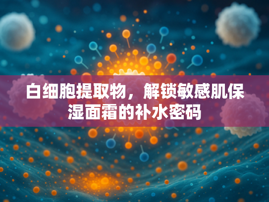 白细胞提取物，解锁敏感肌保湿面霜的补水密码