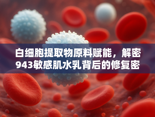 白细胞提取物原料赋能，解密943敏感肌水乳背后的修复密码