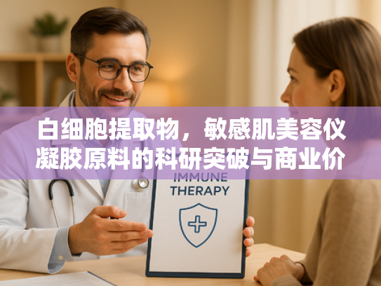白细胞提取物，敏感肌美容仪凝胶原料的科研突破与商业价值