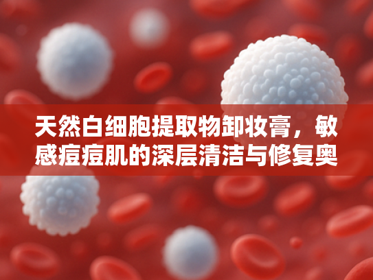 天然白细胞提取物卸妆膏，敏感痘痘肌的深层清洁与修复奥秘