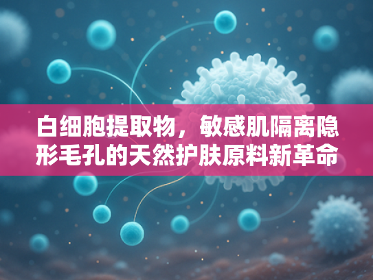 白细胞提取物，敏感肌隔离隐形毛孔的天然护肤原料新革命