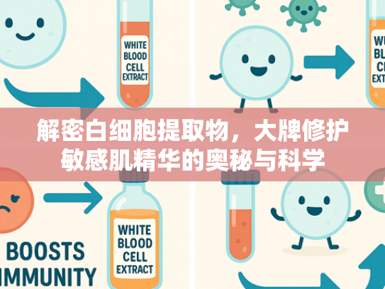 解密白细胞提取物，大牌修护敏感肌精华的奥秘与科学