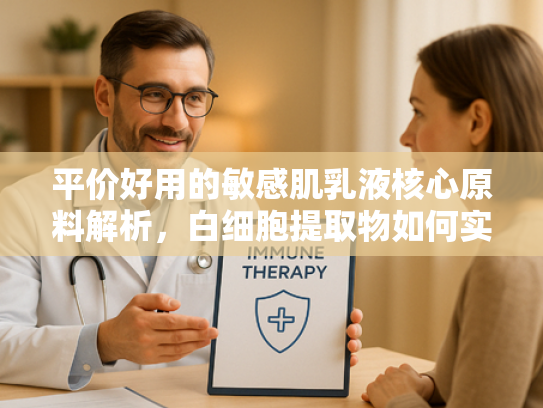 平价好用的敏感肌乳液核心原料解析，白细胞提取物如何实现温和修复