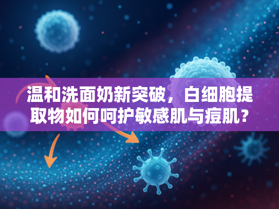 温和洗面奶新突破，白细胞提取物如何呵护敏感肌与痘肌？