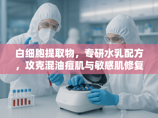 白细胞提取物，专研水乳配方，攻克混油痘肌与敏感肌修复难题