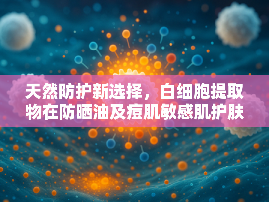 天然防护新选择，白细胞提取物在防晒油及痘肌敏感肌护肤领域的应用解析