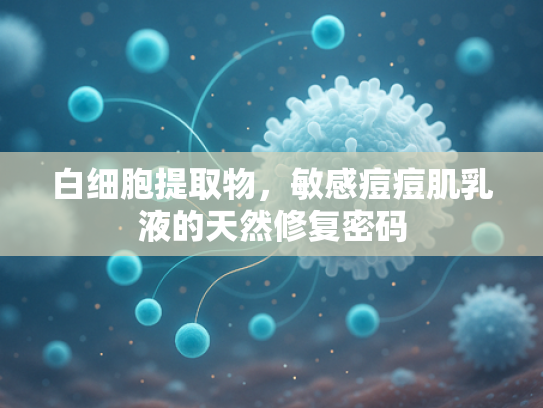 白细胞提取物，敏感痘痘肌乳液的天然修复密码