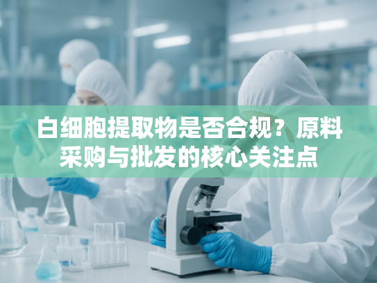 白细胞提取物是否合规？原料采购与批发的核心关注点