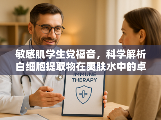 敏感肌学生党福音，科学解析白细胞提取物在爽肤水中的卓越功效