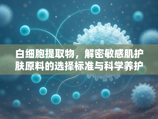 白细胞提取物，解密敏感肌护肤原料的选择标准与科学养护