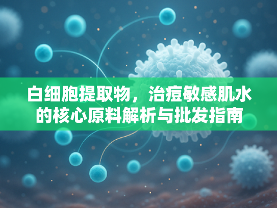 白细胞提取物，治痘敏感肌水的核心原料解析与批发指南