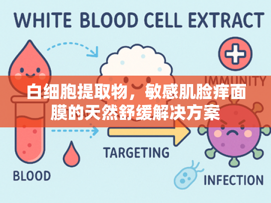 白细胞提取物，敏感肌脸痒面膜的天然舒缓解决方案
