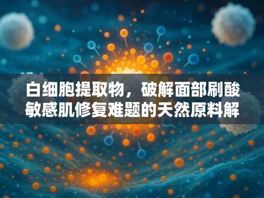 白细胞提取物，破解面部刷酸敏感肌修复难题的天然原料解决方案