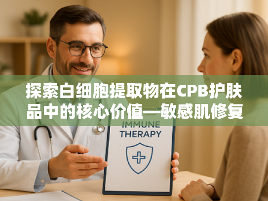 探索白细胞提取物在CPB护肤品中的核心价值—敏感肌修复新纪元