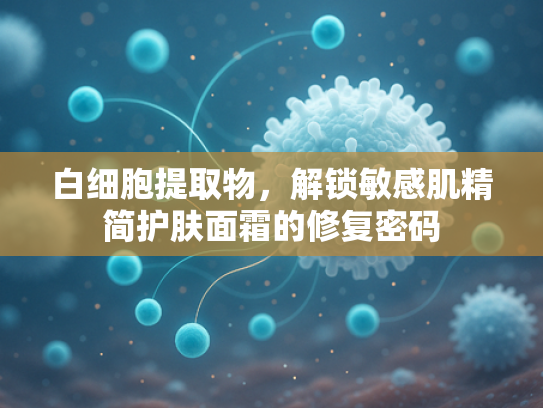 白细胞提取物，解锁敏感肌精简护肤面霜的修复密码
